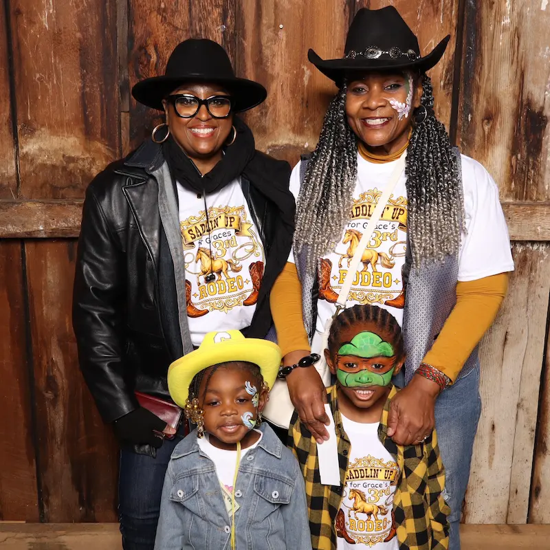 Family celebration photo booth