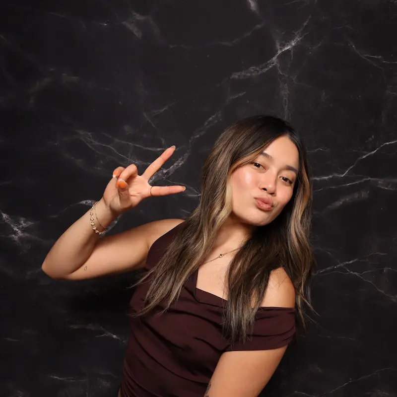 Dark Marble photo booth backdrop