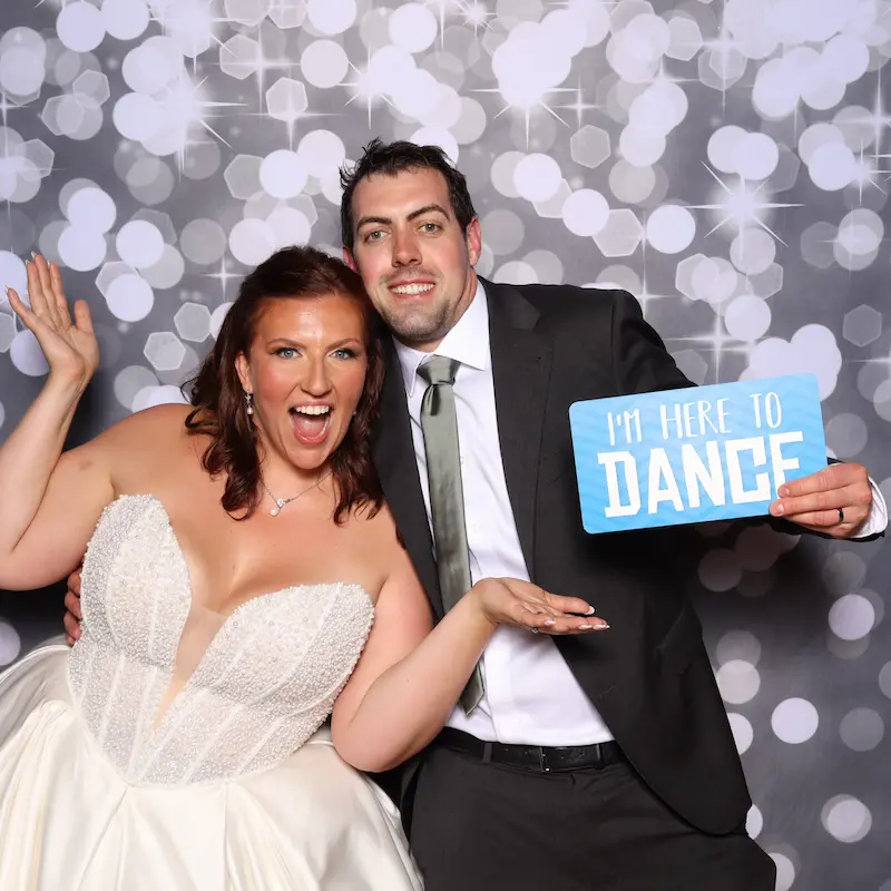 Silver Glow photo booth backdrop