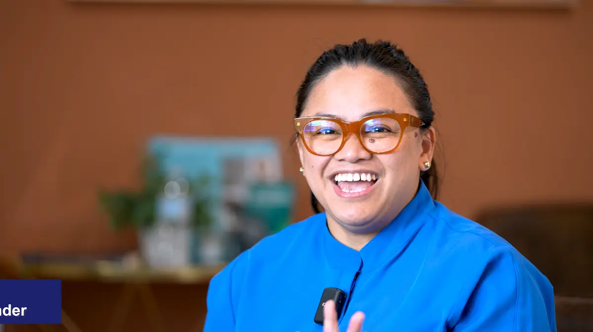 Kharen, founder of Stridely, interviewed in the Stridely brand film produced by Zolar Studio