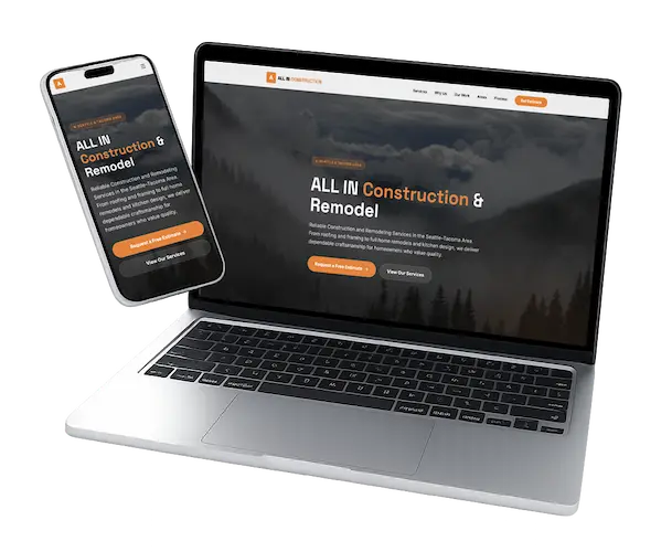 ALL IN Construction & Remodel website design